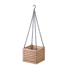 ハンギングボックス ナチュラル 4号鉢収納可能 POSH LIVING/41364