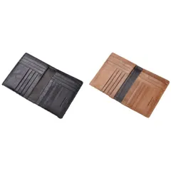 メンズ カードケース 二つ折り カードホルダー カード16枚収納 大容量 革 高級 ヴィンテージ加工 多機能