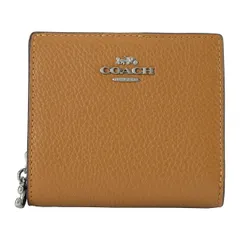 新品 コーチ COACH 2つ折り財布 SNAP WALLET ブラウン