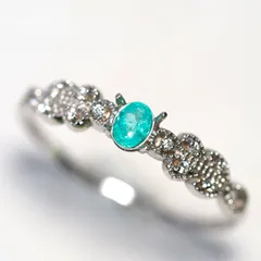 パライバトルマリン ブラジル産 0.088ct リング k10 セミオーダー枠 f-8