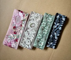 セットH 「特別価格」インド刺繍リボン50cm×4 本セット