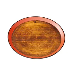 紀州塗り お盆 トレー 8寸 敷島盆 栓 漆手塗り 茶盆 おしゃれ おぼん トレイ 和風 和モダン 飾り 木製 日本製 国産