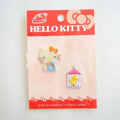 ワッペン アイロン ブランド アップリケ サンリオ ハロー キティ HELLO KITTY 鳥かご SX-SX47 ガチャガチャ レトロ