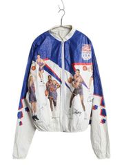 USA希少 アメリカ オリンピック ペーパージャケット ヴィンテージ ブルゾン 【ヴィンテージ古着】1992オリンピック 'USAドリームチーム
