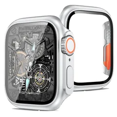【人気商品】Ultra 数秒で Apple Apple と互換性があり Watch Watch ケース対応 ケース 全面保護 アップルウォッチ用 超薄型 対応 装着簡単 45mm 耐衝撃 9/8/7 高透過率 Series 指紋防止 カバー 傷防止（45mm，