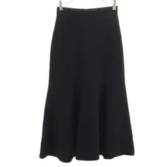 Mila Owen ミラオーウェン ロング丈 マーメイド スカート 1 ブラック ニット レディース 古着