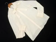 PAUL STUART ポールスチュアート レース ボウタイ ブラウス シャツ size6/白 ■◇ レディース