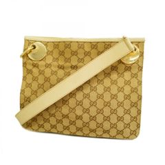 グッチ(Gucci) グッチ ショルダーバッグ GGキャンバス 120841 キャンバス ブラウン ホワイト シャンパンレディースのサムネイル