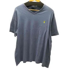 ポロバイラルフローレン Polo by RALPH LAUREN 90s ポニー刺繍 Vネック 半袖 Tシャツ シングルステッチ メンズ 表記無 
