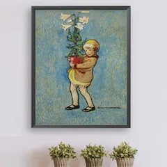 中級 フル ダイヤモンドアート キット ビーズ刺繍 少女とユリの花 ビンテージ リリー モザイクアート リハビリ 趣味 絵画 カラービーズ