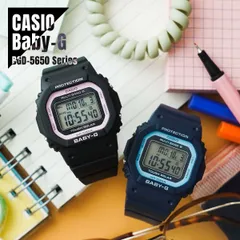 【即納】国内正規品 CASIO カシオ Baby-G ベビーG 電波受信 タフソーラー BGD-5650-1BJF / BGD-5650-2JF ブラック×ピンク／ブルー×ブルー 腕時計 レディース