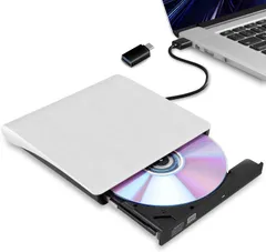 【特価】ポータブルドライブ CD/DVDドライブ PC外付けドライブ ノートパソコン 外付け光学ドライブ CD/DVD読取・書込 DVD±RW CD/DVDプレーヤー CD-RW 外付CD・DVDドライブ USB3.0/2.0 Window/Mac type-