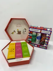 V692 ロクシタン スヌーピー 2023 ハンドクリームトリオ、ホリデーシア ハンドトリオ 計2点セット