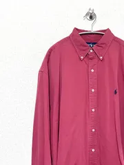 【Ralph Lauren】90s L/S BLAKE コットンシャツ ラルフローレン ビックサイズ ヴィンテージ 古着