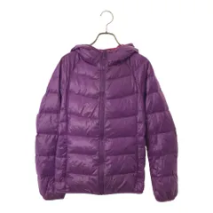 ユニクロ ウルトラライトダウンジャケット M パープル UNIQLO フード レディース