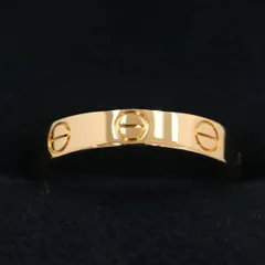 最終お値下げ❣️ 未使用❣️ カルティエ　ミニラブリング　Pt950 47 カルティエ N4744347 Pt950 ダイヤモンド0.18ct(D/VVS-1/3EX