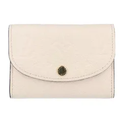 【Louis Vuitton】ルイ・ヴィトン ポルトモネ ロザリ M81445 モノグラムアンプラント レザー クレーム アイボリー コインケース 小銭入れ カードケース コンパクト財布 【中古】 USED-AB 【9304】