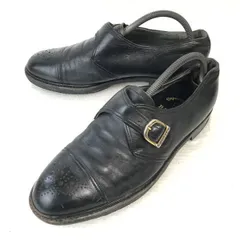 ビンテージ★リーガル/REGAL　Imperial Grade★本革/モンクストラップ/ストレートチップ【27.0E/黒/BLACK】ビジネス/dress shoes◆D-198<sale>