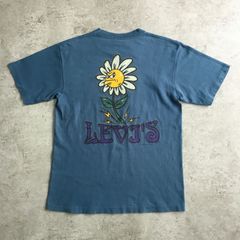 90s USA製 Levi's Flower Back Printed T-shirt リーバイス フラワー バックプリント Tシャツ