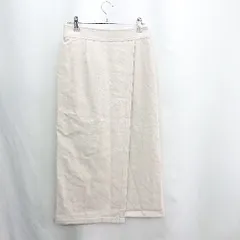 ◇ ⊇ SLOBE IENA スローブ イエナ ウール混合 ロング タイト スカート サイズ38 アイボリー レディース E  【1411280010914】