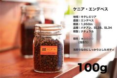 ケニア ・ エンデベス 100g コーヒー豆 量り売り マリンバコーヒー 自家焙煎 コーヒーギフト 100gから