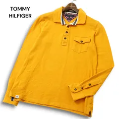 TOMMY HILFIGER トミーヒルフィガー 通年 Slim Fit ロゴ刺?★ 長袖 ポロシャツ Sz.XL メンズ 大きいサイズ ラオス製
