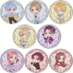 【中古】バッジ・ピンズ [単品] 集合 描きおろしちびキャラ缶バッジ8個セット 「Switchソフト 花笑む彼と ＆ bloom スペシャルステラセット」 同梱特典