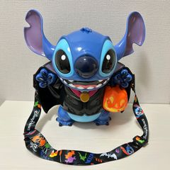 【ラスト1点】ディズニー スティッチ ポップコーンバケット ハロウィン Disney Park 2024 Halloween Vampire Stitch Pumpkin Popcorn Bucket