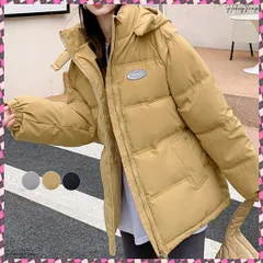 送料無料 エコダウンジャケットフード付き ブルゾン レディース おしゃれ ロゴ フェイクダウンコート 冬アウター 防寒防風 中綿コート あったかい ジャンパー 韓国 キルト ブルゾンボリューム フーディコート 黒 ジップアップコート