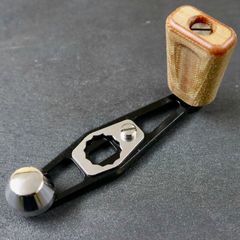 ハネダクラフト チタンロングパワーハンドルBIG WOODノブ セット