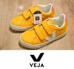 新品 VEJA SMALL ESPLAR VELCRO 18cm キッズ 子供用 ヴェジャ スニーカー イエロー