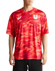 [アシックス] トレ－ニングウェア 日本代表応援TEE（RED） 2033B850 ユニセックス大人 サンライズレッド M [600(サンライズレッド)] [Free Size]