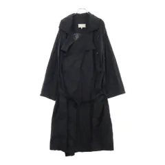 Maison Margiela 10 (メゾン マルジェラ) 21SS オーバーサイズ バックギャザー ナイロン トレンチ ロングコート ネイビー S50AH0095のサムネイル
