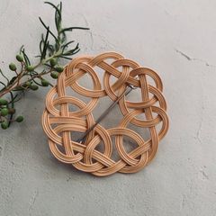 袈裟結びのブローチ (kesa) 大