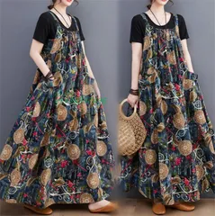 サロペット ワンピース オールインワン レディース 花柄ワンピース ジャンパースカート 花柄 夏 可愛い 秋 カジュアル タンクトップ ジャンパースカート 春  vii3x397496
