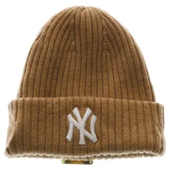 KITH (キス) ×NEW ERA NEW YORK YANKEES KNIT BEANIE ニューエラ ニューヨークヤンキース リブニットビーニー ニット帽 帽子 ブラウン 21-095-060-0021-4-0