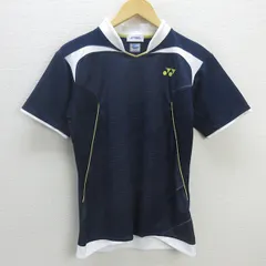 G■ヨネックス/YONEX ドライTシャツ/スポーツウェア【S】紺/men's/64【中古】■