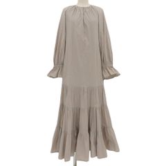 MARIHA マリハ ギャザー マキシワンピース レディース コットン ベージュ 36