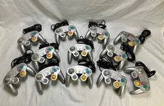 【質Banana】動作確認品 任天堂 ゲームキューブコントローラー DOL-003 純正 GCコン シルバー 12個まとめ売り