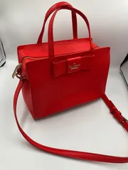 kate spade NEW YORK　ケイトスペード　レッド　２WAY　ハンドバッグ　ショルダーバッグ