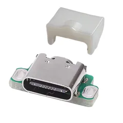 （白）GBA SP 充電 差し込み口　チャージポート 交換用　タイプC コネクタ カバーつき 　通信　　部品　　ゲームボーイアドバンスSP　パーツ　アクセサリ　カスタム　高品質　取り付け簡単　任天堂　充電　故障　再生　メンテナンスtypec