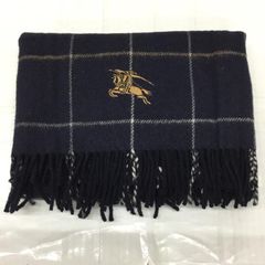 Burberry London バーバリーロンドン マフラー FGC 500 2530 ウール チェック フリンジ