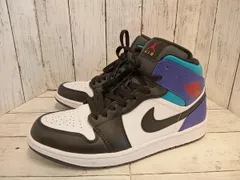 NIKE ナイキ メンズ 27cm DQ8426-154 エアジョーダン1MID スニーカー ホワイトブラック パープル ライトブルー 四色 ハイカット