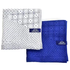 【新着商品】今治タオル SASHIKO2 ハンドタオル 2枚セット 大判 タオルハンカチ 35×34cm ウォッシュタオル 柔らかい 4重ガーゼ 綿100％ 日本製 吸水 乾きやすい ふわふわ 肌にやさしい 高級 (アソート, ハンドタオル 2枚セット)