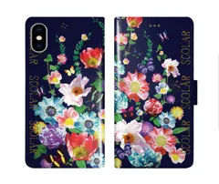 [iPhone11 Pro Max] iPhone15 ケース スカラー スマホケース 手帳型 iPhone16 ケース iPhone 16 15 14 13 SE 第3世代 第2世代 スマホカバー 全機種対応 手帳 ScoLar きれいなフラワー柄 お花いっ