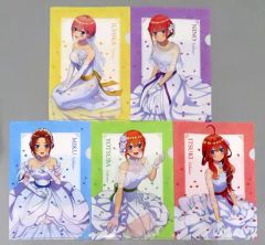 [중고] 클리어 파일 집합 A4 클리어 파일 5종 세트 [PS4/Switch 소프트 오등분의 신부 ~그녀와 교제하는 5개의 약속~] 매지겟 구입 특전