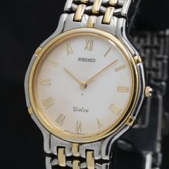 新品電池 希少 セイコー SEIKO ドルチェ クオーツ コンビ レディース
