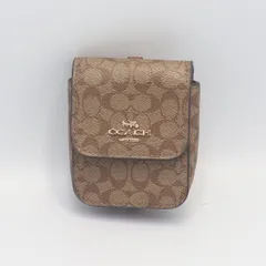 コーチ ブラウン シグネチャー柄 ゴールド金具 キーホルダー/キーリング/ケース レディースバッグチャーム KRH その他 2000000 NSK
