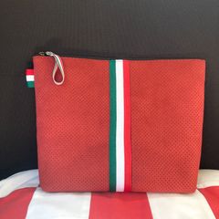 No.523 FIAT  アルカンターラ生地　ドアポケットポーチ　ハンドメイド