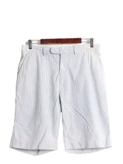 【お得なクーポン配布中!】 90s ポロ ラルフローレン シアサッカー ストライプ ショートパンツ メンズ 32 古着 90年代 オールド ショーツ 短パン コットン ノータック